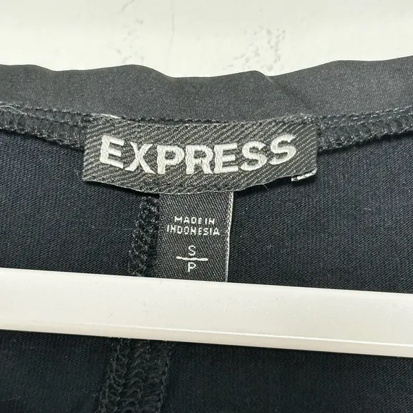 Express Womens Mixed Media Tank Top Grey Black Scoop Neck‎ Sleeveless Small 8584 - Image 3