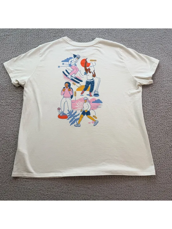 The North Face International Women’s Day Graphic T-Shirt Women’s XXL Cream 2022 - Image 2