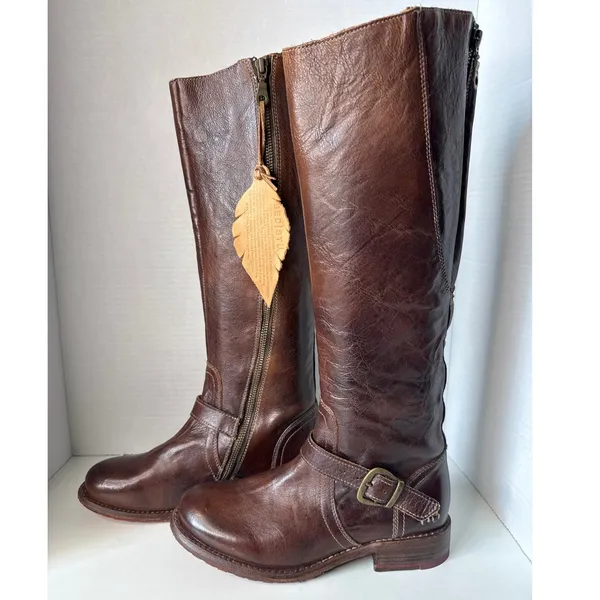Bed Stu Glaye Tall Riding Knee High Boots Rustic Teak 8.5 - Image 5