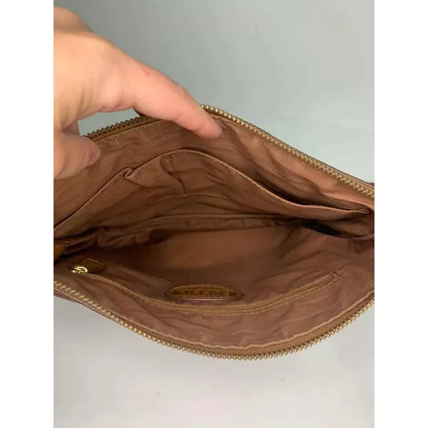Fossil Brown Leather Crossbody Bag‎ - Image 6