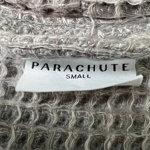 Parachute Robe Womens Small Waffle Knit Open Front 100% Cotton Breathable Cozy - Image 2