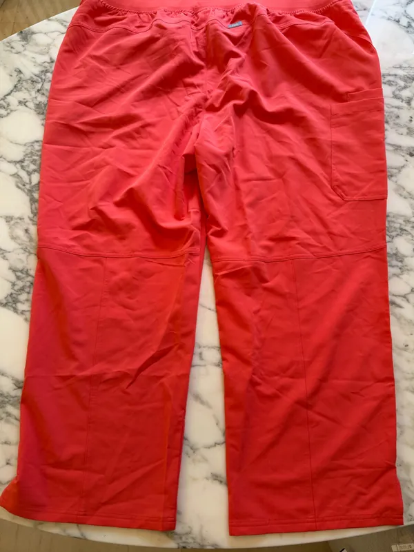 NWT Figs Kade Cargo Pants Womens 5XL Orange Scrubs Purple Drawstring - Image 8