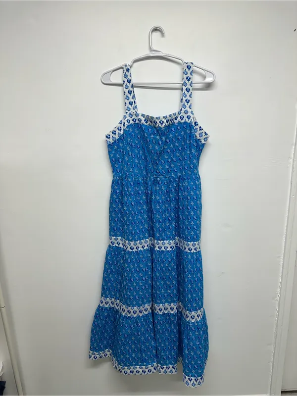 J.Crew Dainty Cottage Smocked Tiered Midi Dress - Image 3