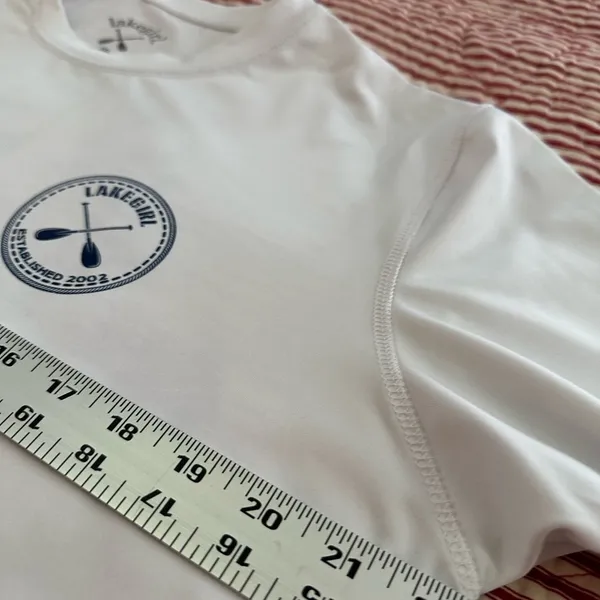Women's White Long Sleeve Tee Size XXL - Image 7