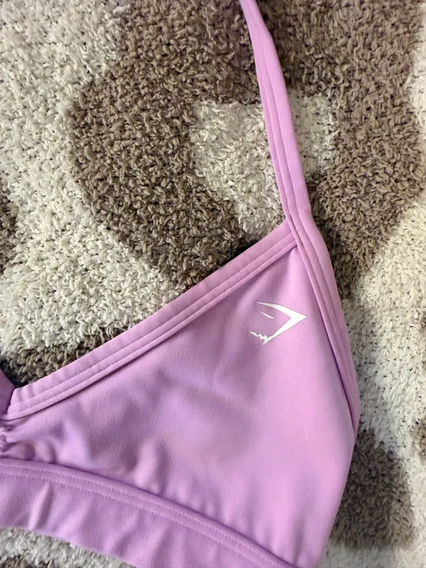 Pink Gymshark Bra Minimal Support - Image 2