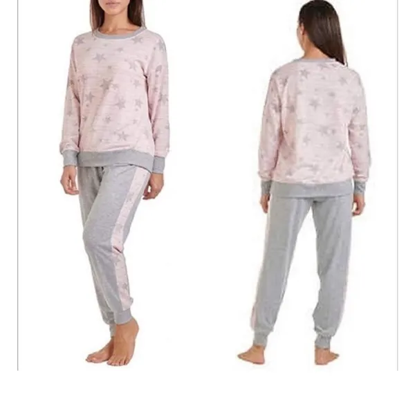 Splendid Star Crew Neck Sweater Pajama Pants Set Size Large - Image 2