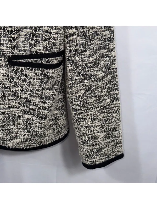Cartonnier Anthropologie Tweed Blazer Jacket Size 8 - Image 4