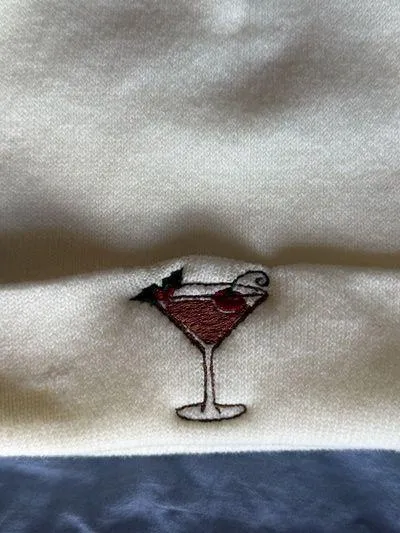 Christmas Martini Custom Embroidered Winter Hat - Image 3