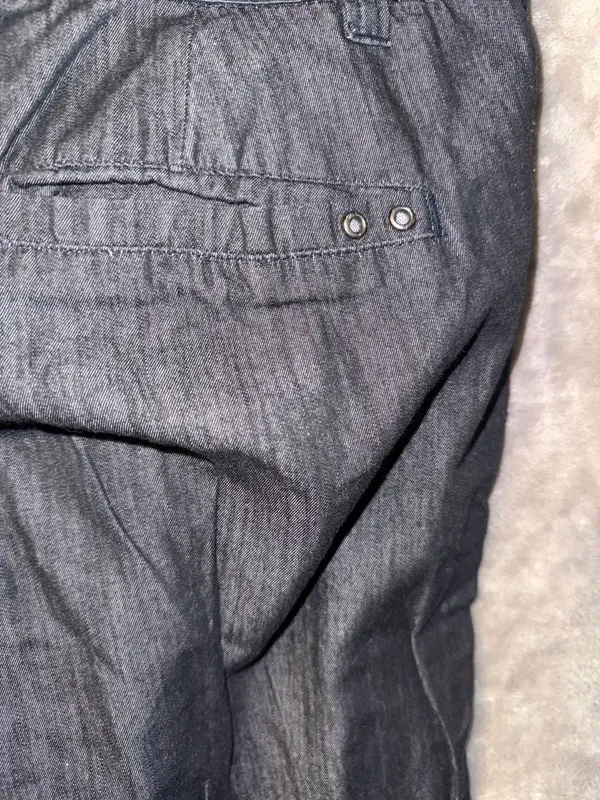 Converse One Star Women's Dark Wash Braided Detail Pants Size 6 - Image 7