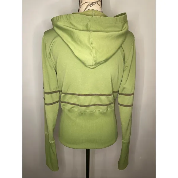 Roxy zip front stretch hooded fitted jacket L - Image 3