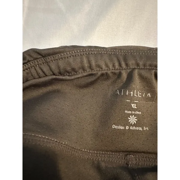 Athleta XL Brown Ruched Active Skort With Built-In Shorts &‎ Side Slits - Image 6