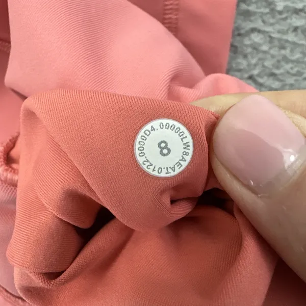 Lululemon Hotty Hot Skirt Skort High Rise Raspberry Cream Pink Women's 8 Tall - Image 7