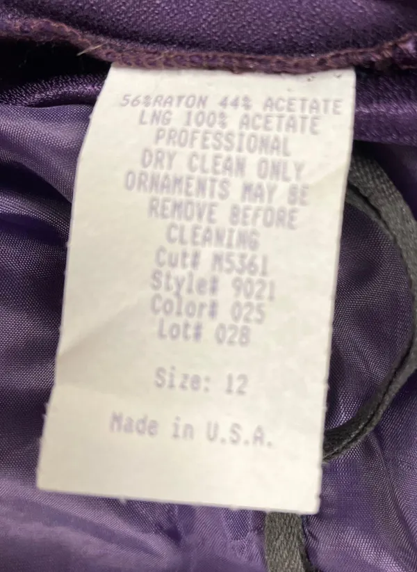 Formal Dress Purple Size 12 - Image 4