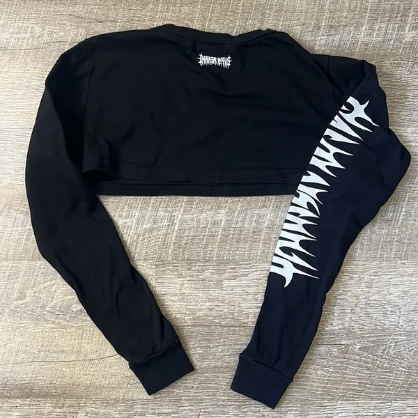 Doll’s Kill Darker Wave Mini Shrug Shirt Size XS - Image 4