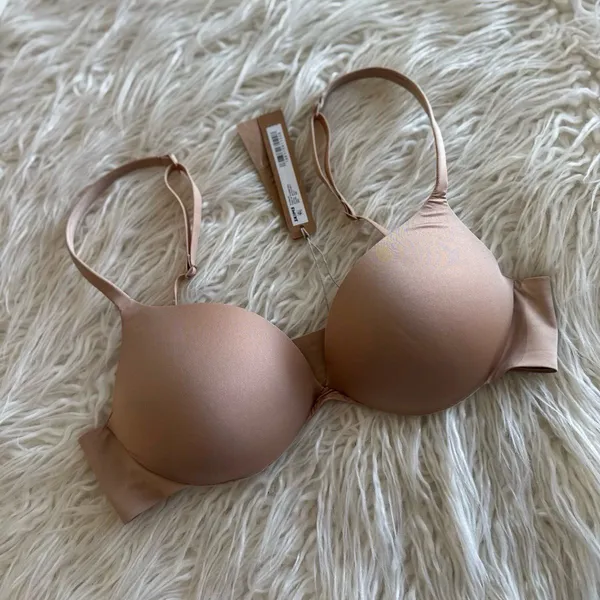 Skims Ultimate Push up Plunge Bra Clay Size 32B - Image 3