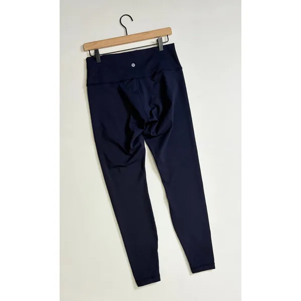 LULULEMON Wunder Under Hi-Rise Tight Full-On Luon Midnight Navy Blue Size 10 - Image 9