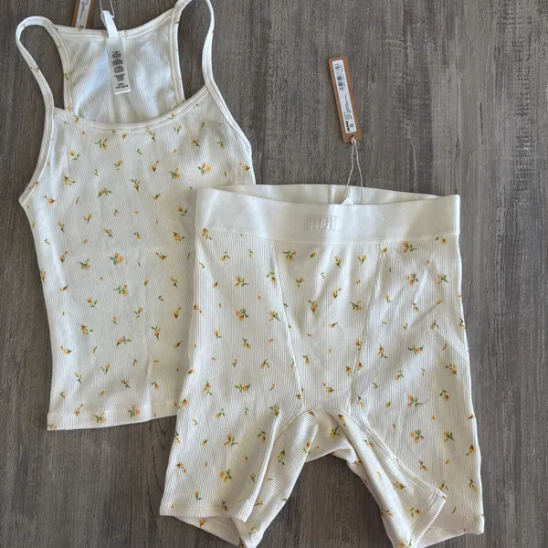 SKIMS New cotton rib tank and shorts - Image 3