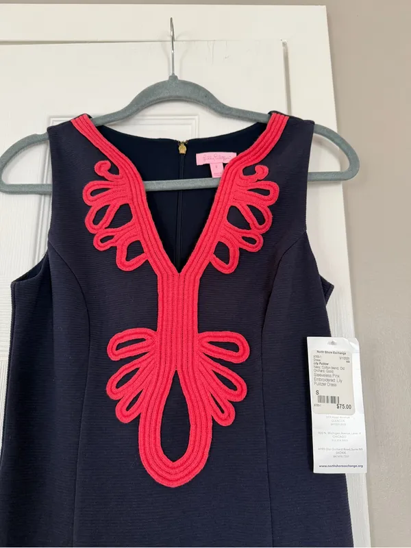 Lilly Pulitzer Embroidered Shift Midi Dress - Image 3