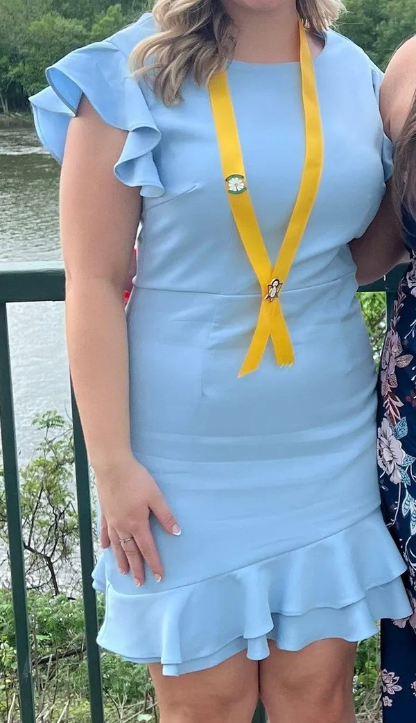 Blue dress Size L - Image 2