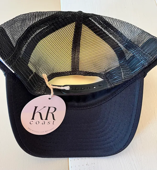 I ❤️ Hot Dupes Trucker Hat Black - Image 5