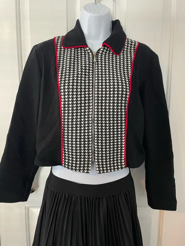 Vintage Michael B Ltd Cropped Blazer Jacket Size 6 Retro Made in the USA - Image 2