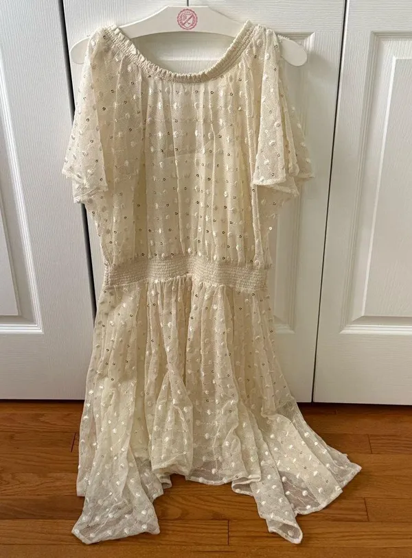Anthropologie Leifnotes Sequin Off The Shoulder Dress - Image 3