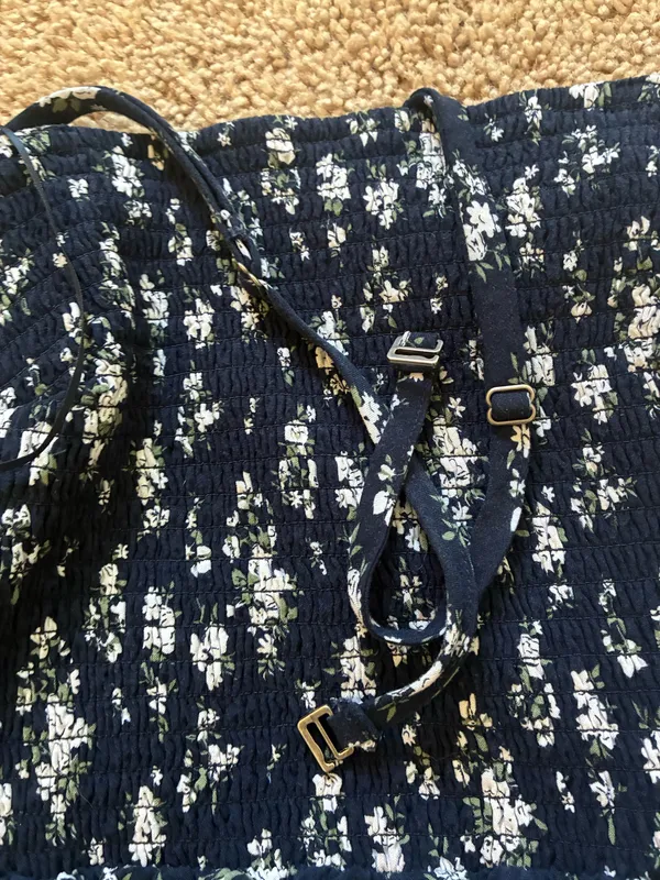 Hollister Floral Dress Mini Navy - Image 3
