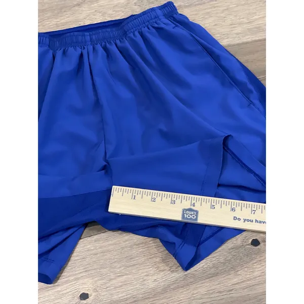 Nike Dri Fit Blue Running Shorts Elastic Waist Hidden Drawstring Womens Size S - Image 6