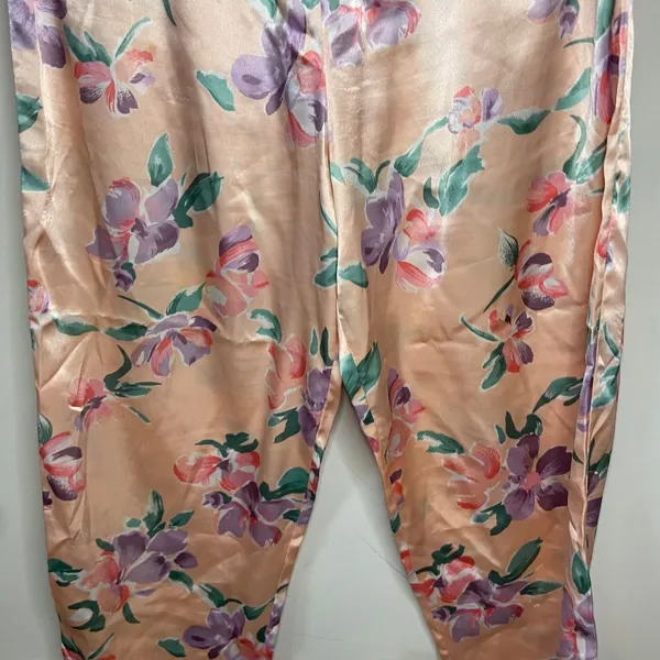Victoria’s Secret Gold Label Pink Floral Pajama PJ Pants Size Large Vintage - Image 3