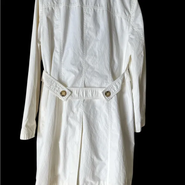 Michael Kors large Elegant White Women's Coat tain coat - Image 3