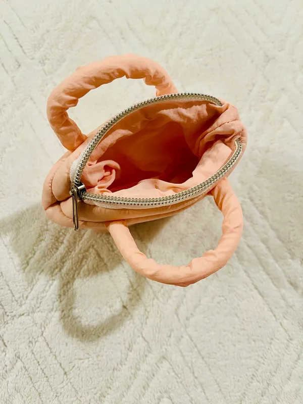 light pink puffy mini purse - Image 3