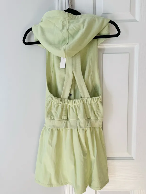 Anthropologie Daily Practice Leaflet Hooded Twofer Mini Dress, Size XS - Image 10