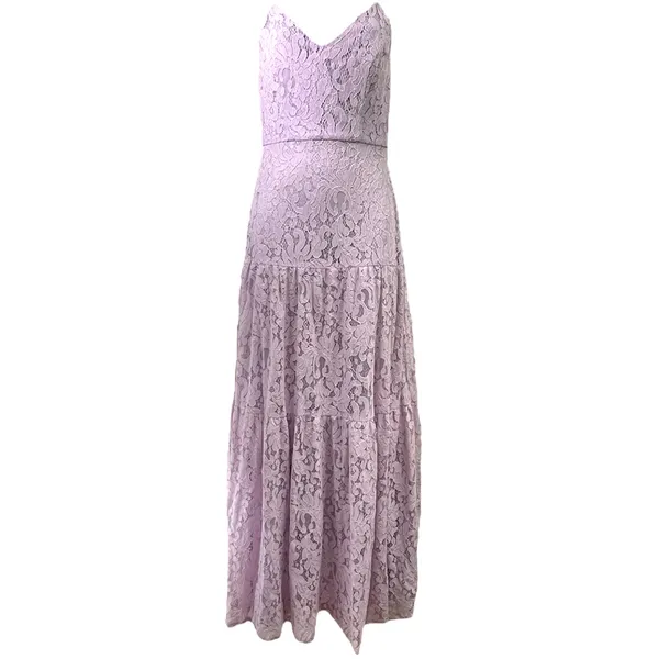 Lulus lace lavender maxi formal dress Xs - Image 15