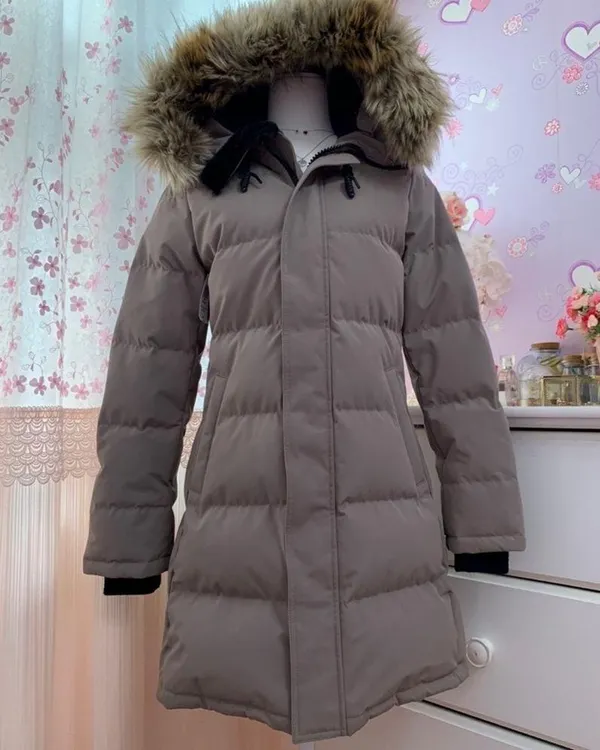 Aritzia Tna The Powder Parka Jacket Modern Taupe Goose Down like new Small - Image 11