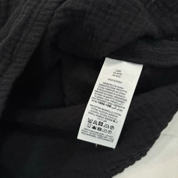 Boden Dress Womens Size 8 Black Muslin Crinkle Gauze Sleeveless Short - Image 3