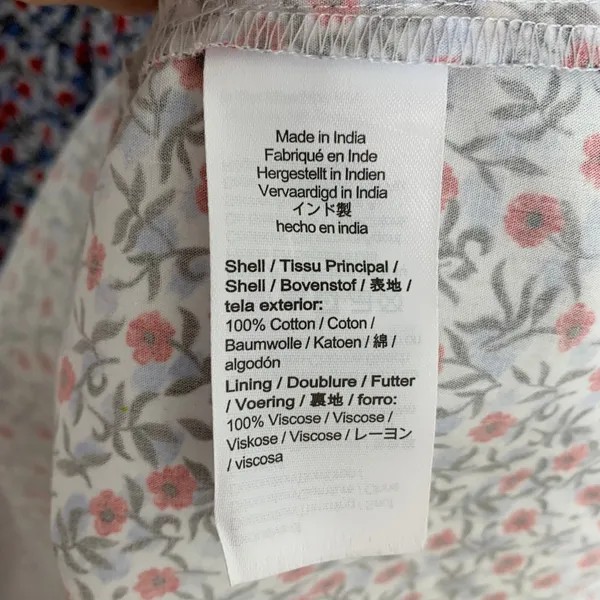 J. Crew Meadow Floral Smocked Midi Dress Cottagecore Prairie Modest Womens XL - Image 14