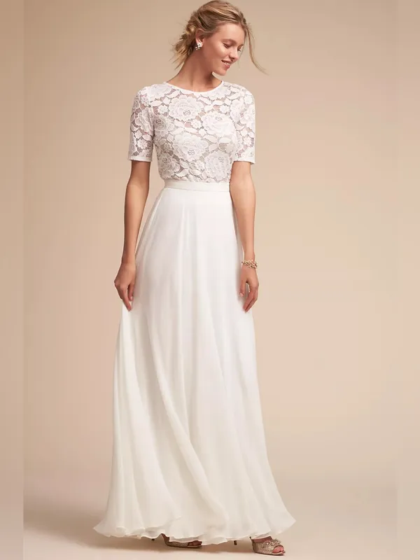 NEW BHLDN Anthropologie Jive Top Lace Bridal Wedding Blouse Top White Floral - Image 2