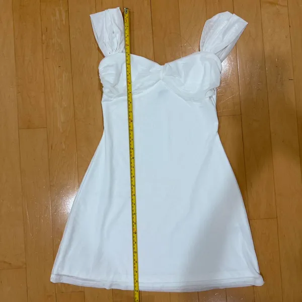 Princess Polly Pemberley white mesh sleeve bodycon dress - Image 7