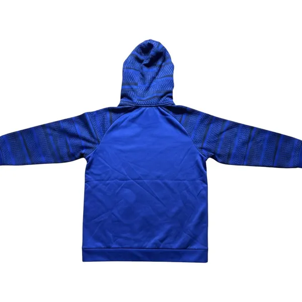 Nike Hoodie Womens Medium Blue Dri-Fit Graphic Pullover Activewear 800303-455 - Image 9