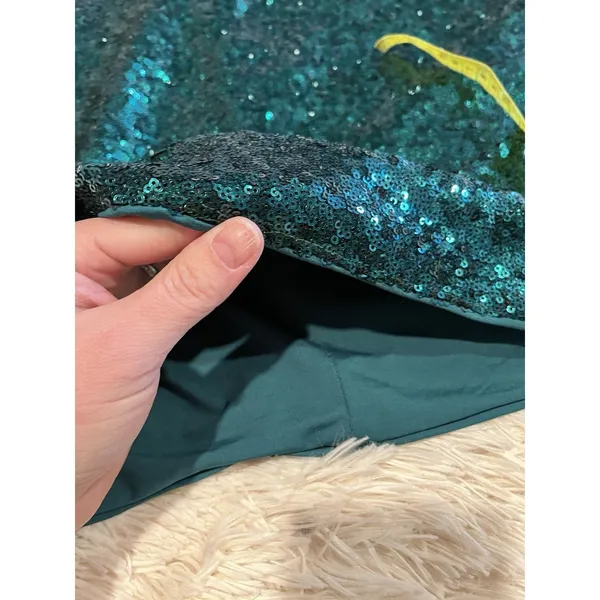 Green Sequin Hoco Dress By Hello Molly Size 6 Homecoming Cocktail NWT - Image 6