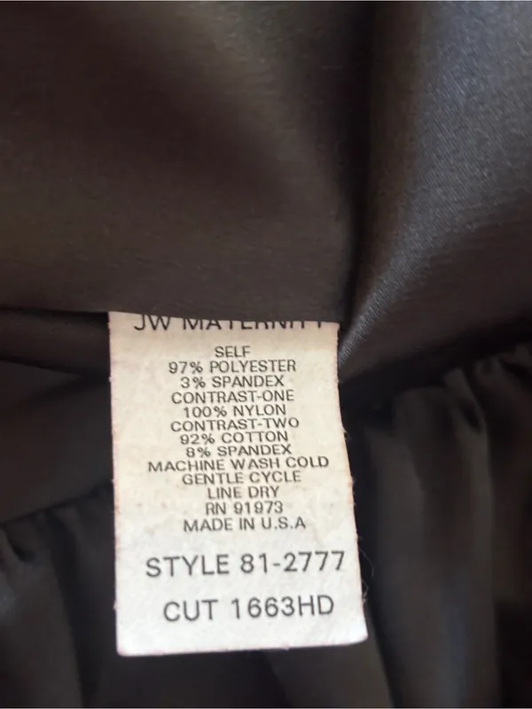 Japanese Weekend San Francisco Maternity‎ Black Strapless Satin Dress Size Small - Image 12