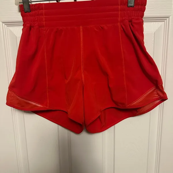 lululemon athletica Women's Athletic Shorts - Bold Red - Image 4