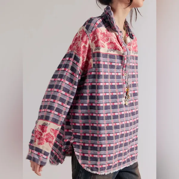 NWT Free People We The Free Arizona Sky Floral Jacquard Pullover - Image 3