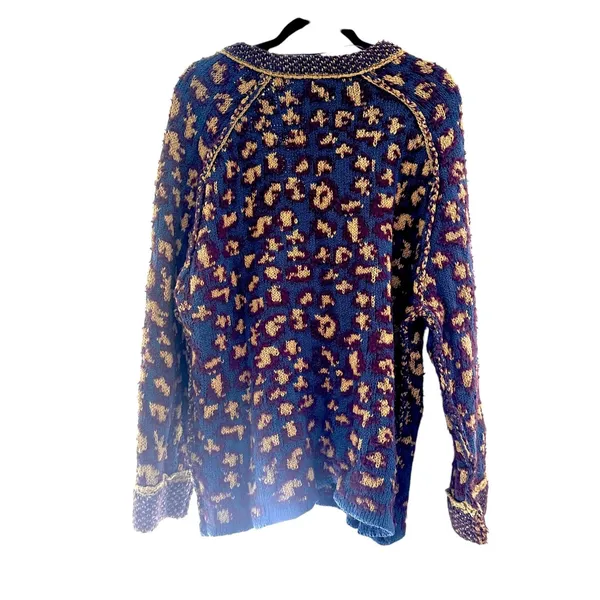 FREE PEOPLE Little Animal Oversized‎ Pullover Sweater Medium - Image 5
