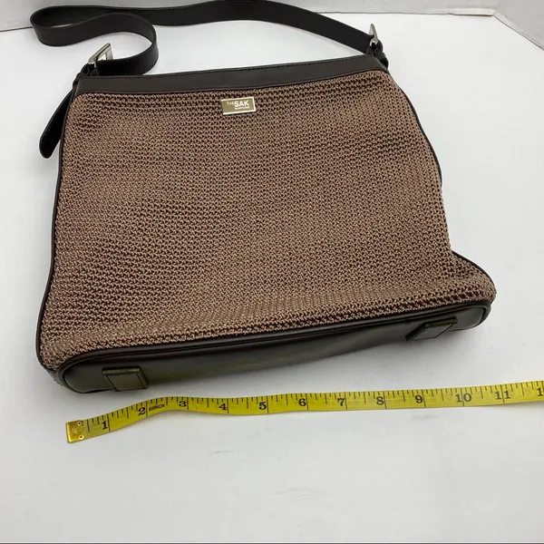 THE SAK Elliott Luca Brown Crochet Knit Adjustable Strap Shoulder Bag Casual - Image 3