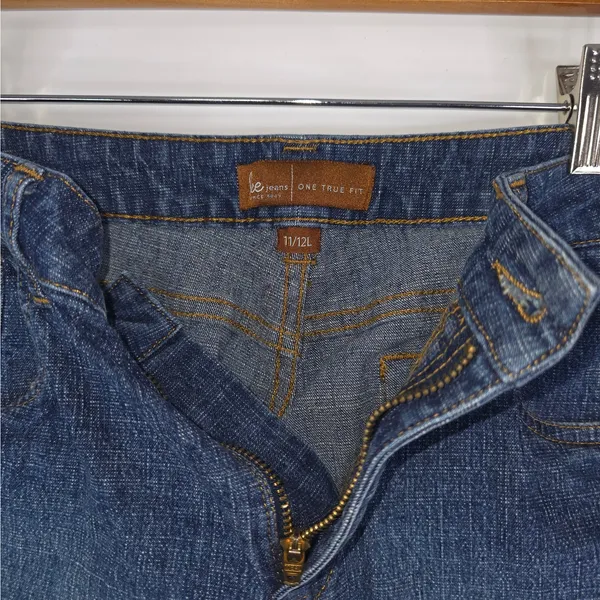 Lee Jeans Womens‎ 11/12L (33x33) Blue One True Fit Bootcut High Rise Stretch - Image 5
