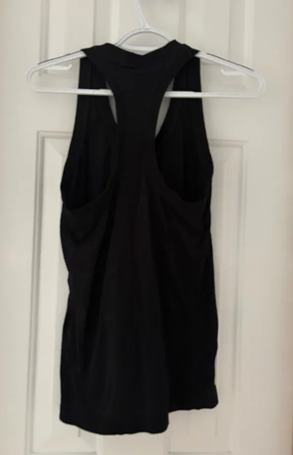 Athleta Black Workout Tank Top Racerback - Image 2