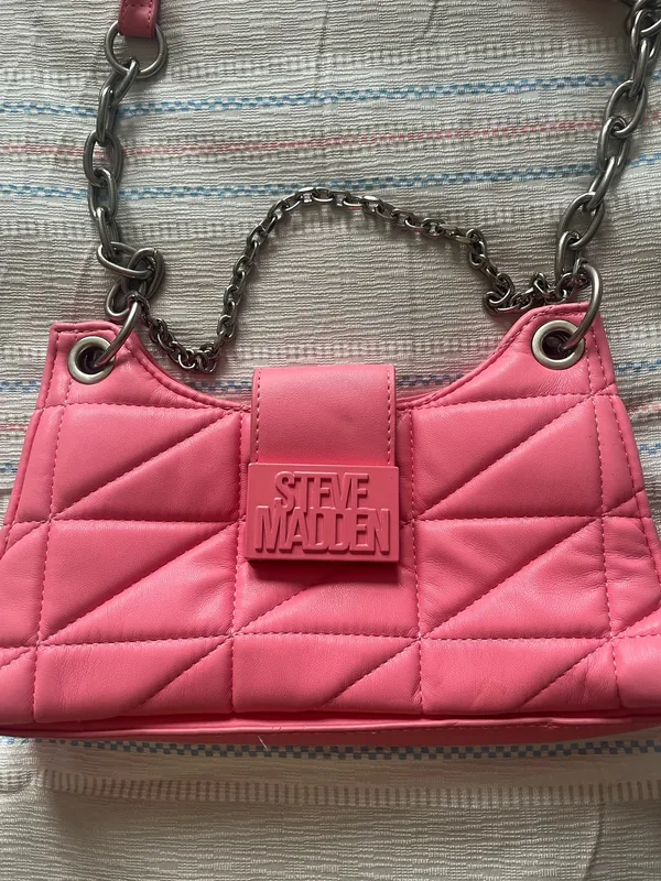 Steve Madden Pink Crossbody Purse Faux Leather - Image 2