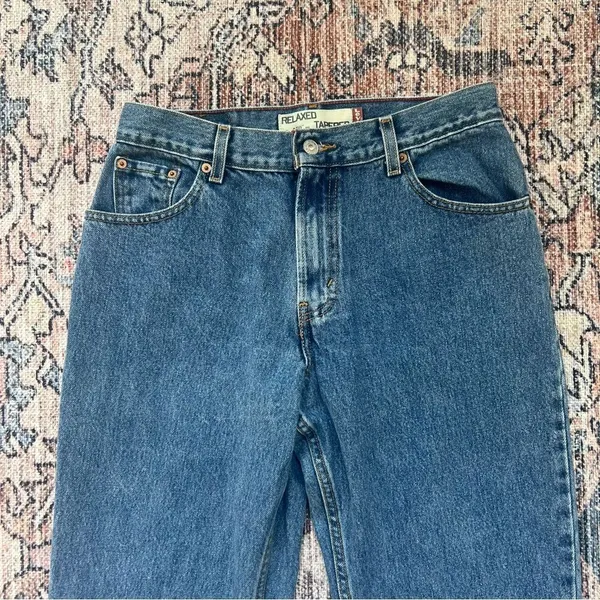 Vintage LEVI’s 550 High Rise Relaxed Fit Tapered Leg Mom Jeans Blue Size 10 - Image 5