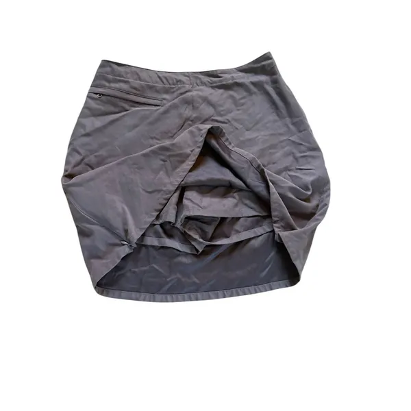 Patagonia Duway Skirt Skort Gray Side Zip Tennis Golf Womens Size 6 - Image 3